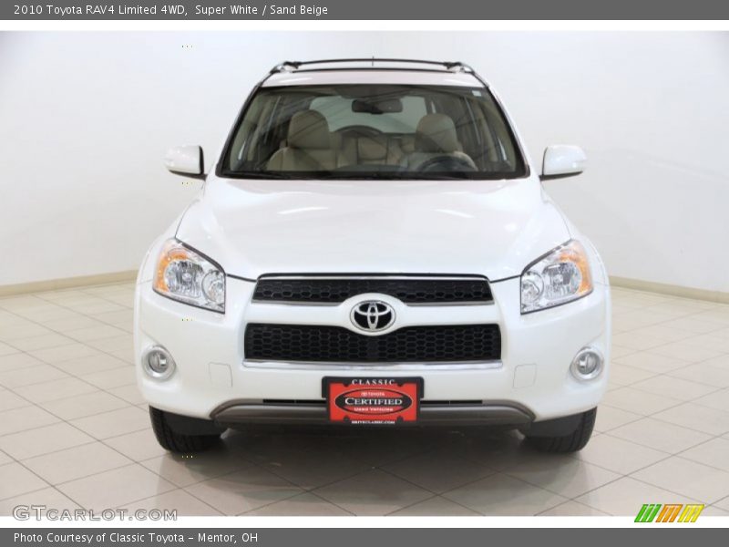 Super White / Sand Beige 2010 Toyota RAV4 Limited 4WD