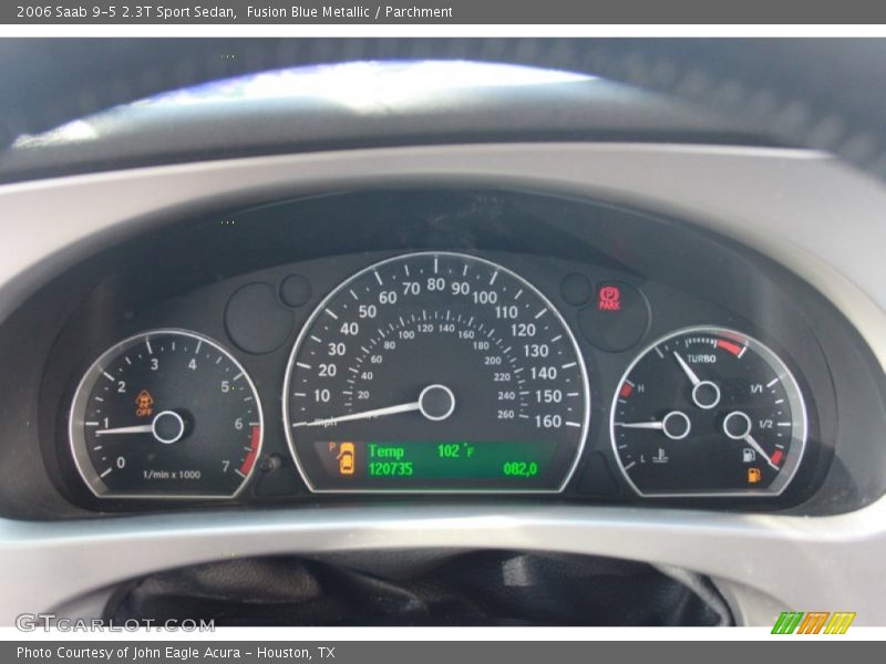 Fusion Blue Metallic / Parchment 2006 Saab 9-5 2.3T Sport Sedan