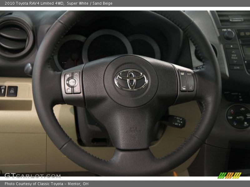 Super White / Sand Beige 2010 Toyota RAV4 Limited 4WD