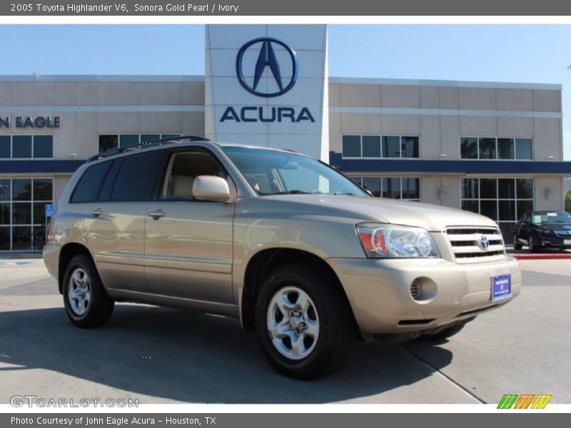 Sonora Gold Pearl / Ivory 2005 Toyota Highlander V6