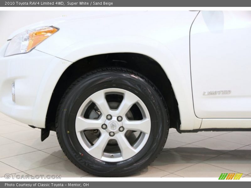 Super White / Sand Beige 2010 Toyota RAV4 Limited 4WD