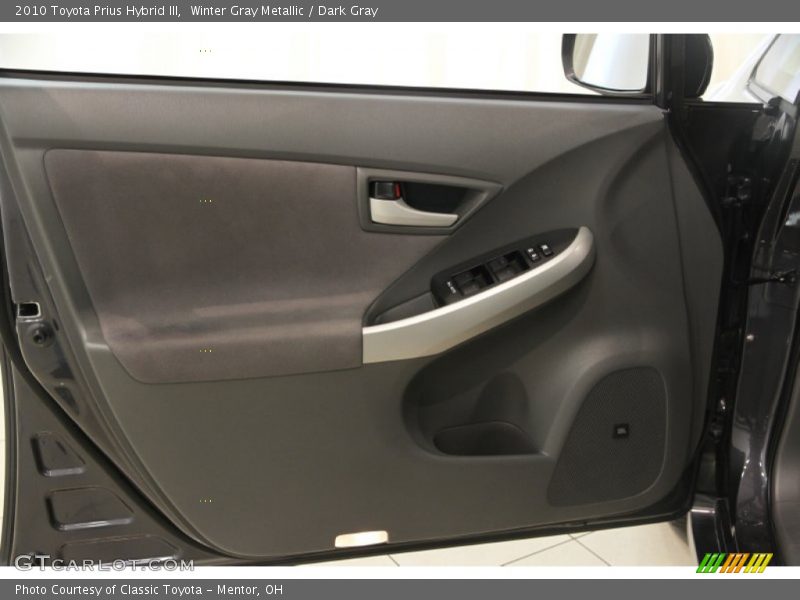 Winter Gray Metallic / Dark Gray 2010 Toyota Prius Hybrid III