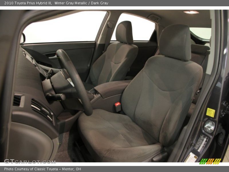 Winter Gray Metallic / Dark Gray 2010 Toyota Prius Hybrid III