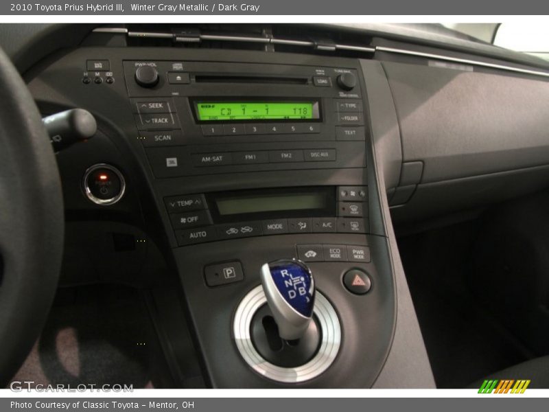 Winter Gray Metallic / Dark Gray 2010 Toyota Prius Hybrid III