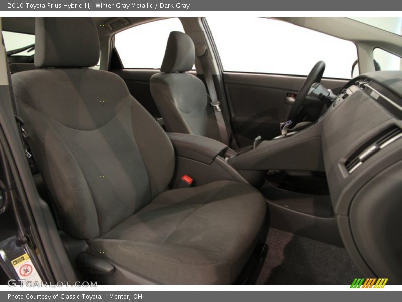 Winter Gray Metallic / Dark Gray 2010 Toyota Prius Hybrid III