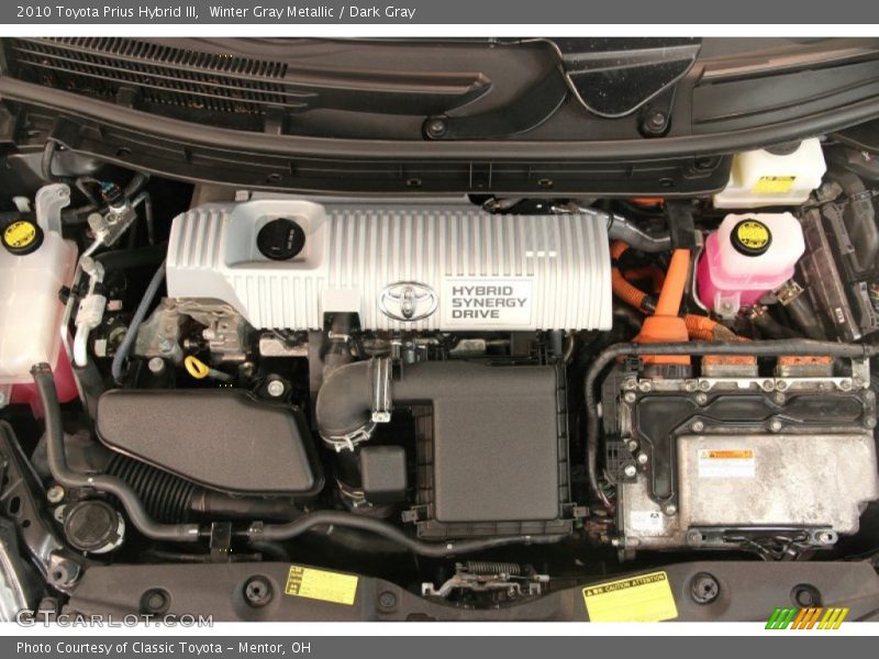 Winter Gray Metallic / Dark Gray 2010 Toyota Prius Hybrid III