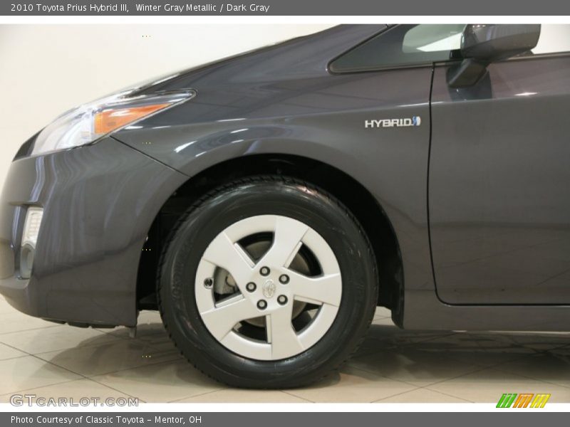 Winter Gray Metallic / Dark Gray 2010 Toyota Prius Hybrid III