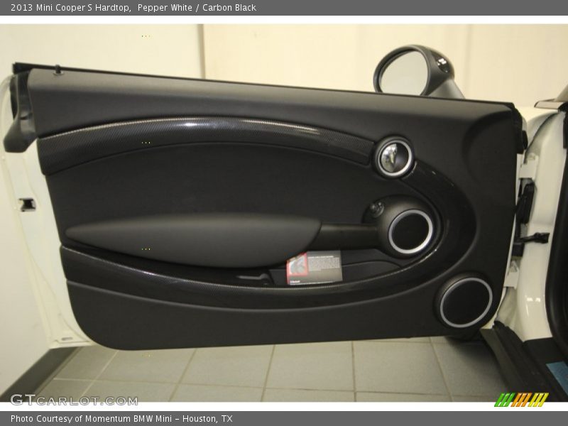 Pepper White / Carbon Black 2013 Mini Cooper S Hardtop