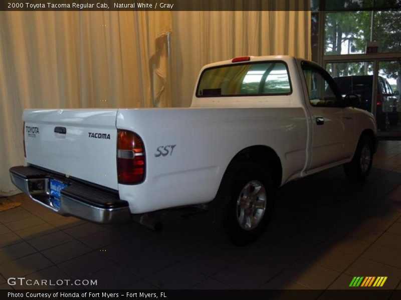 Natural White / Gray 2000 Toyota Tacoma Regular Cab
