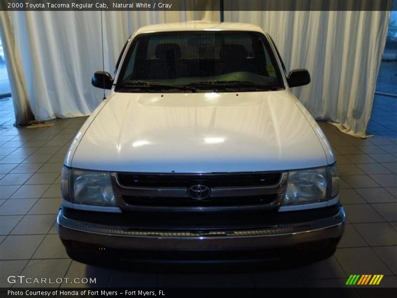 Natural White / Gray 2000 Toyota Tacoma Regular Cab