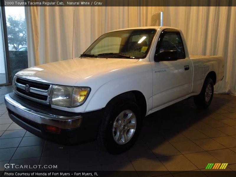 Natural White / Gray 2000 Toyota Tacoma Regular Cab