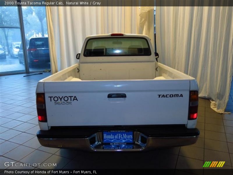 Natural White / Gray 2000 Toyota Tacoma Regular Cab