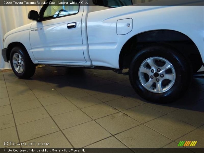 Natural White / Gray 2000 Toyota Tacoma Regular Cab