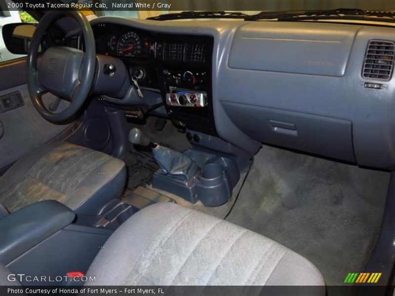 Natural White / Gray 2000 Toyota Tacoma Regular Cab