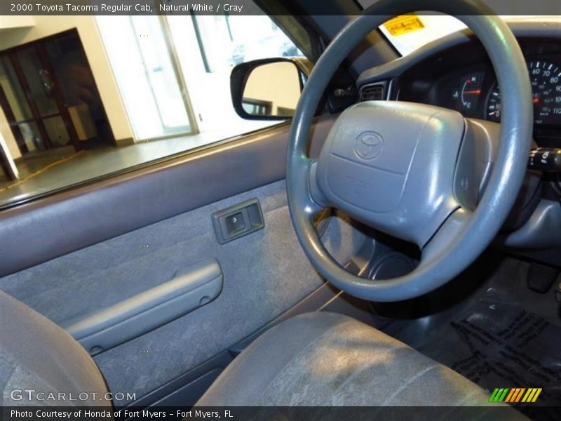 Natural White / Gray 2000 Toyota Tacoma Regular Cab