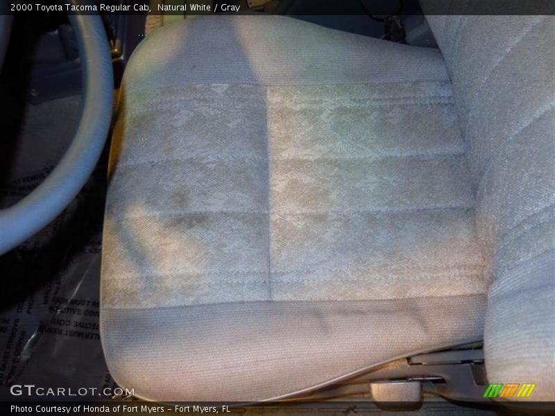 Natural White / Gray 2000 Toyota Tacoma Regular Cab