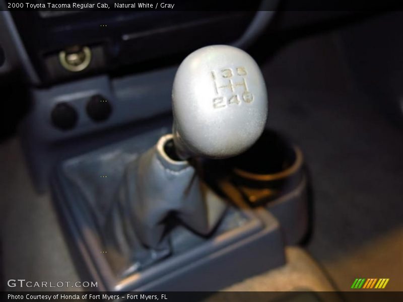 Natural White / Gray 2000 Toyota Tacoma Regular Cab