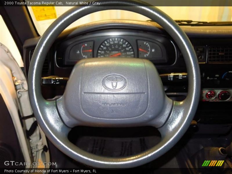 Natural White / Gray 2000 Toyota Tacoma Regular Cab