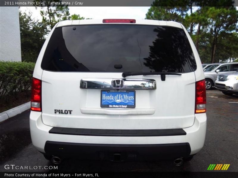 Taffeta White / Gray 2011 Honda Pilot EX-L