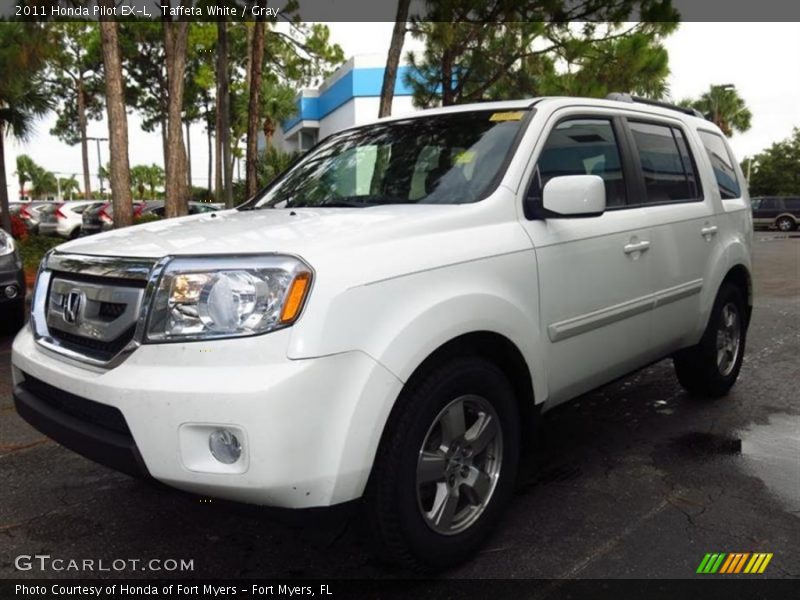 Taffeta White / Gray 2011 Honda Pilot EX-L