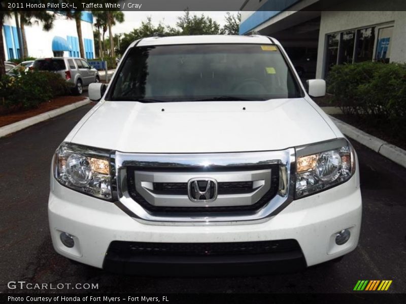 Taffeta White / Gray 2011 Honda Pilot EX-L
