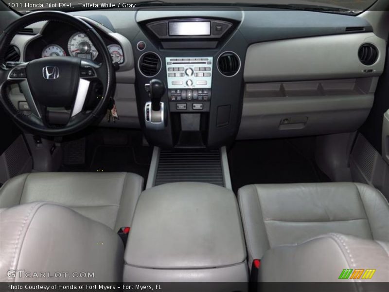 Taffeta White / Gray 2011 Honda Pilot EX-L