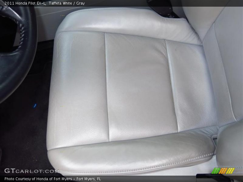 Taffeta White / Gray 2011 Honda Pilot EX-L
