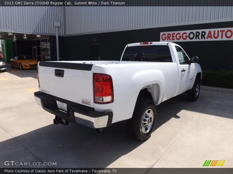 Summit White / Dark Titanium 2013 GMC Sierra 2500HD Regular Cab