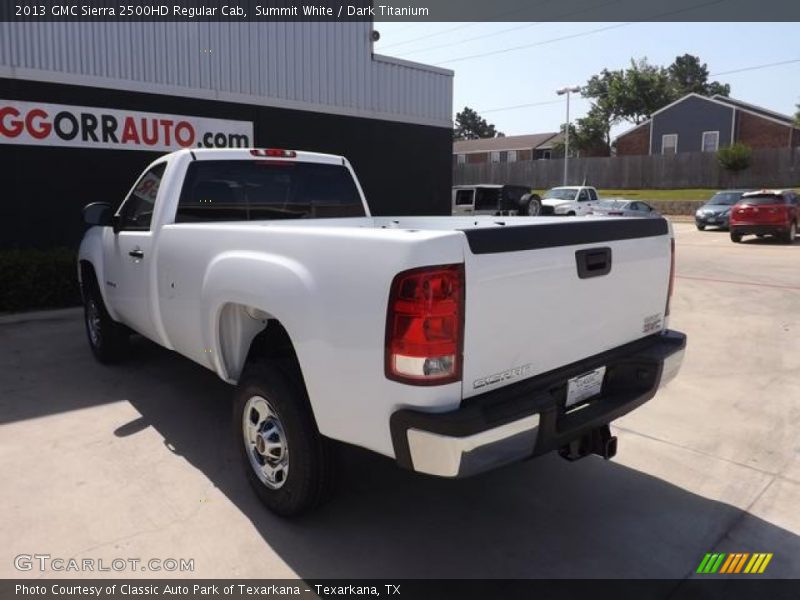 Summit White / Dark Titanium 2013 GMC Sierra 2500HD Regular Cab