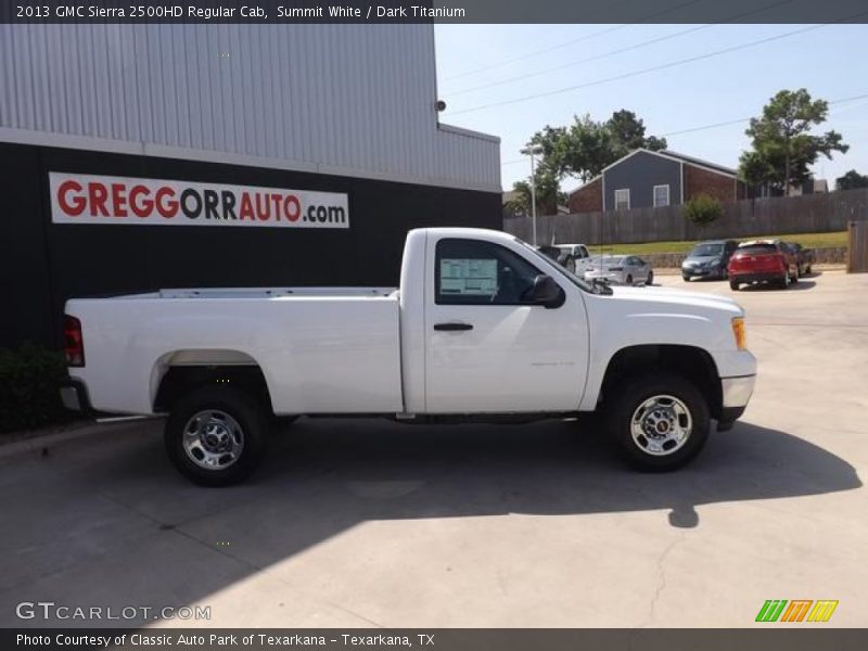 Summit White / Dark Titanium 2013 GMC Sierra 2500HD Regular Cab