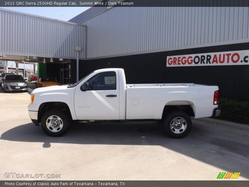 Summit White / Dark Titanium 2013 GMC Sierra 2500HD Regular Cab