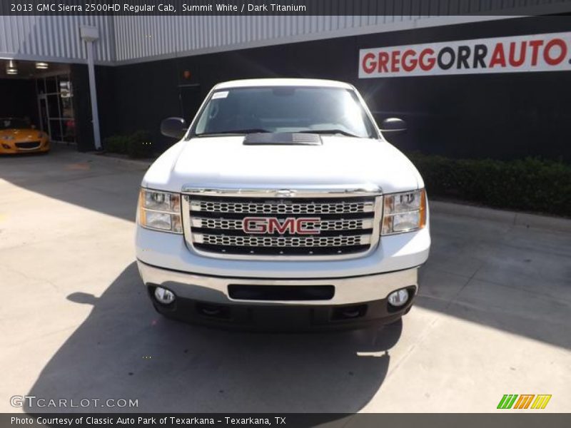 Summit White / Dark Titanium 2013 GMC Sierra 2500HD Regular Cab