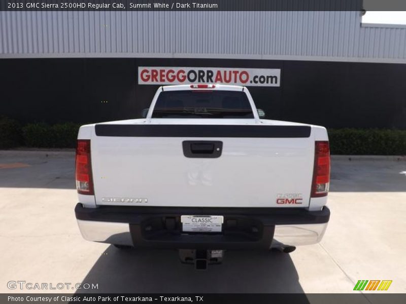 Summit White / Dark Titanium 2013 GMC Sierra 2500HD Regular Cab