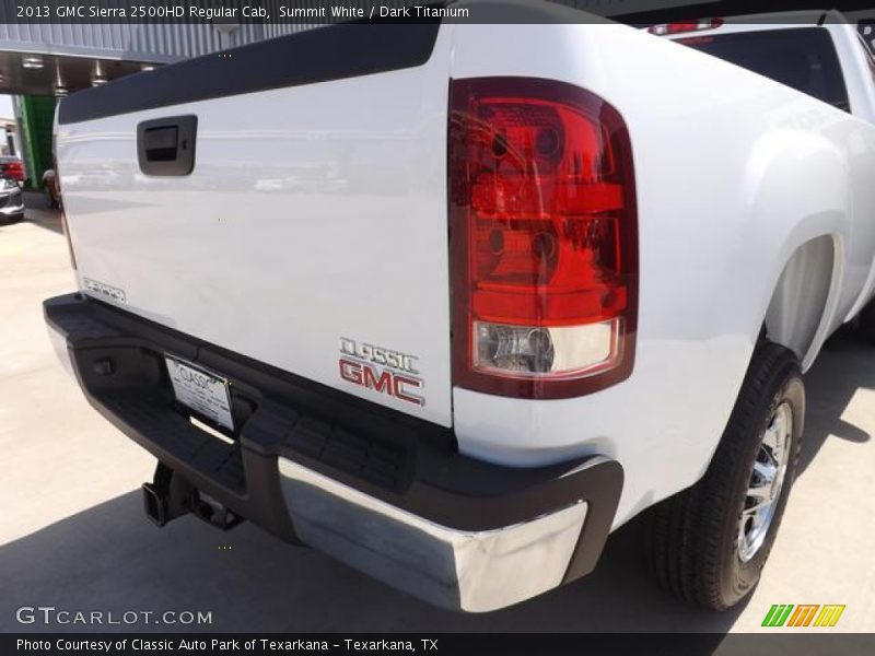 Summit White / Dark Titanium 2013 GMC Sierra 2500HD Regular Cab