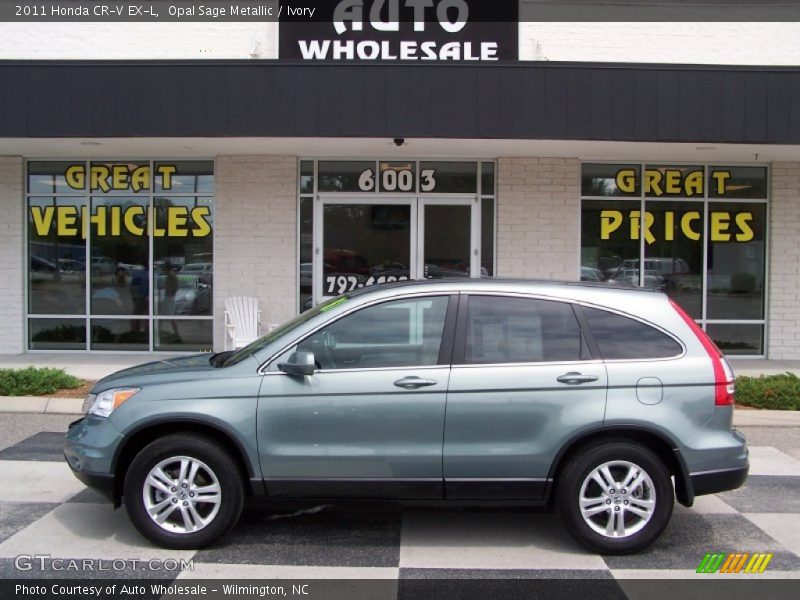Opal Sage Metallic / Ivory 2011 Honda CR-V EX-L