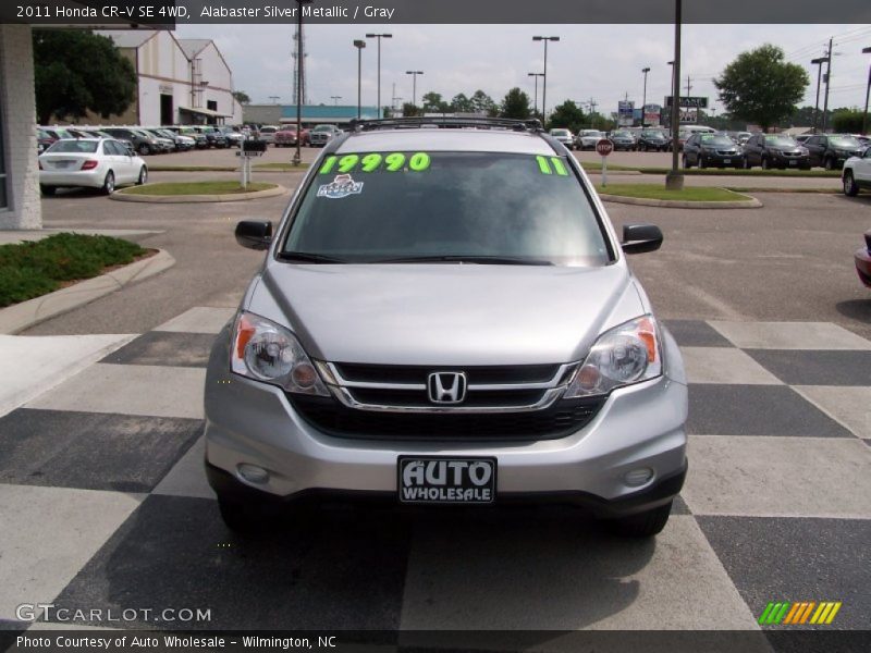 Alabaster Silver Metallic / Gray 2011 Honda CR-V SE 4WD