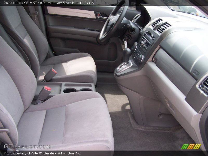 Alabaster Silver Metallic / Gray 2011 Honda CR-V SE 4WD