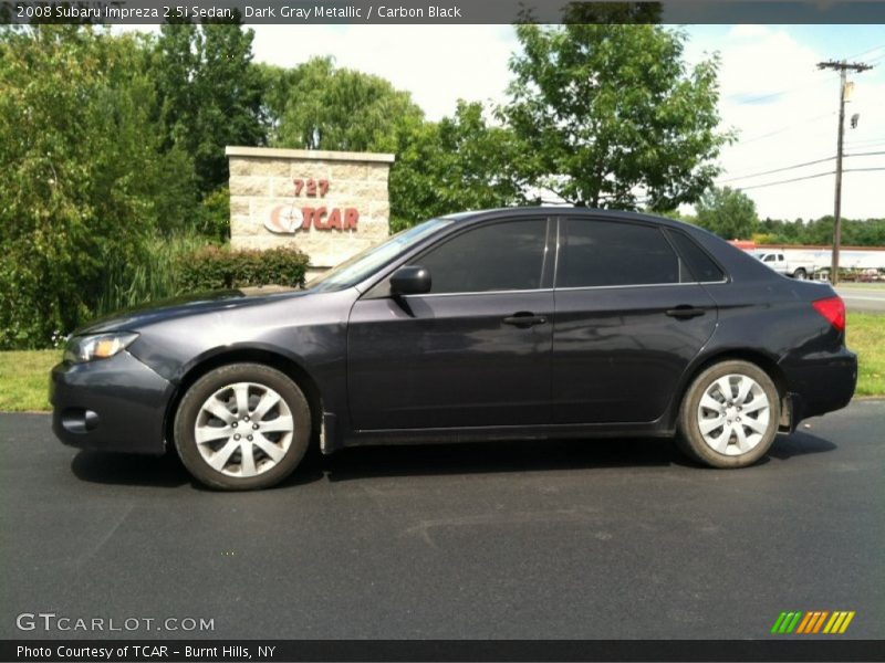 Dark Gray Metallic / Carbon Black 2008 Subaru Impreza 2.5i Sedan