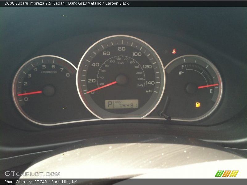 Dark Gray Metallic / Carbon Black 2008 Subaru Impreza 2.5i Sedan