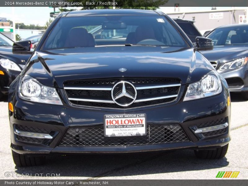 Black / Red/Black 2014 Mercedes-Benz C 350 4Matic Coupe