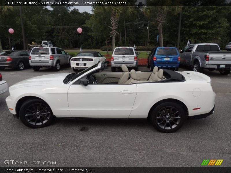 Performance White / Stone 2011 Ford Mustang V6 Premium Convertible