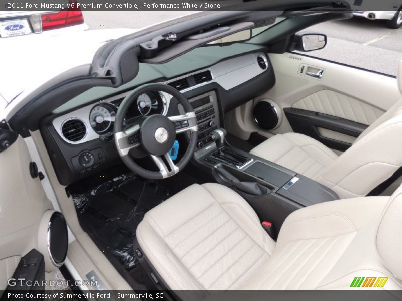 Performance White / Stone 2011 Ford Mustang V6 Premium Convertible