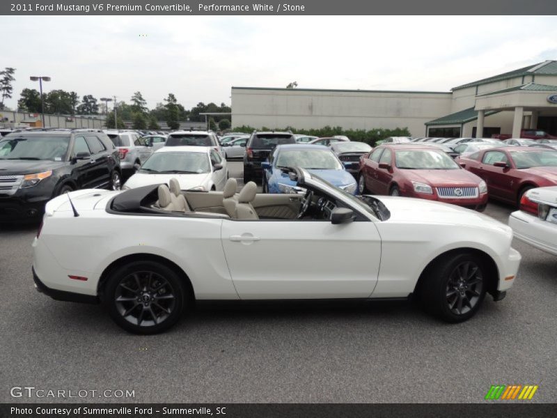 Performance White / Stone 2011 Ford Mustang V6 Premium Convertible