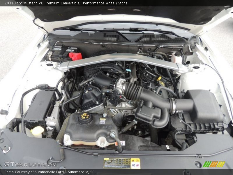 Performance White / Stone 2011 Ford Mustang V6 Premium Convertible