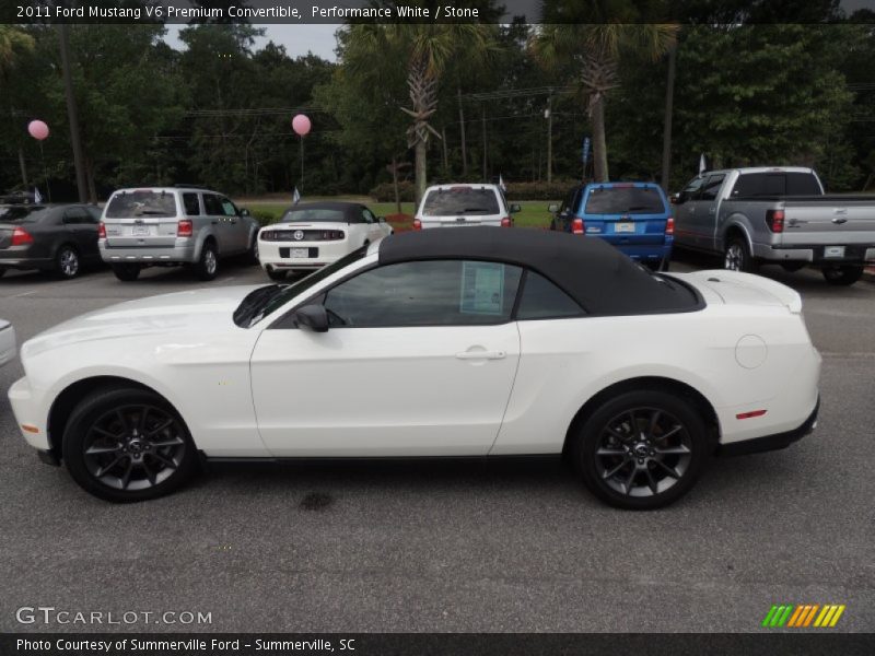 Performance White / Stone 2011 Ford Mustang V6 Premium Convertible