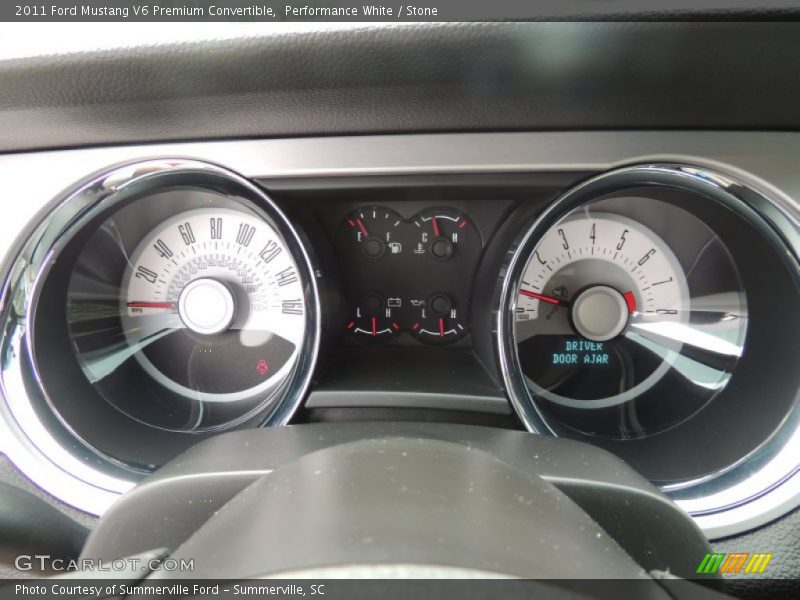 Performance White / Stone 2011 Ford Mustang V6 Premium Convertible