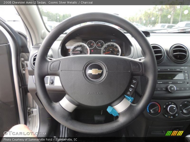 Cosmic Silver Metallic / Charcoal 2008 Chevrolet Aveo LS Sedan
