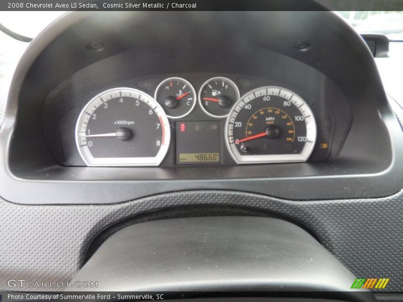 Cosmic Silver Metallic / Charcoal 2008 Chevrolet Aveo LS Sedan