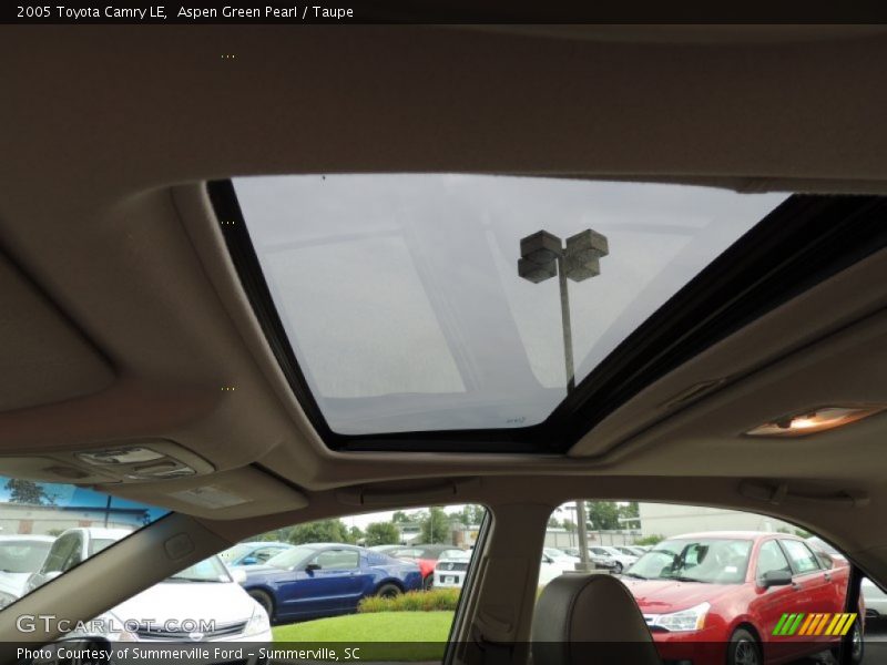Aspen Green Pearl / Taupe 2005 Toyota Camry LE