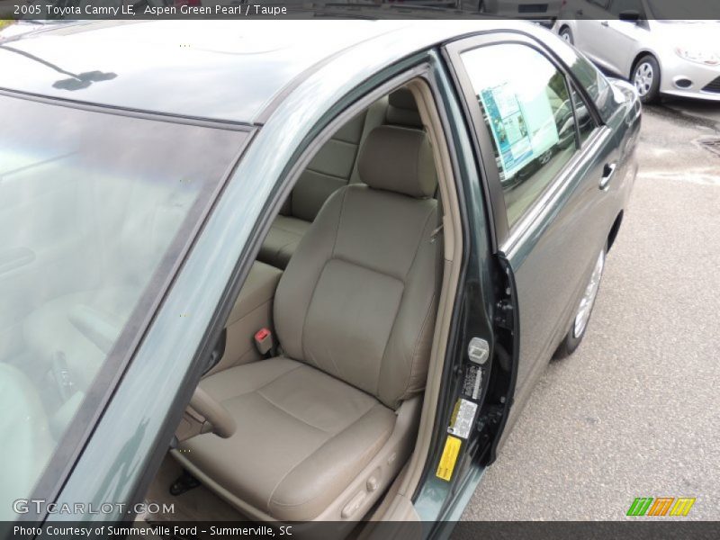 Aspen Green Pearl / Taupe 2005 Toyota Camry LE